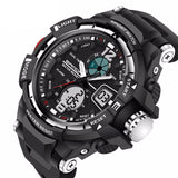 Men's Stainless Steel Digital Chronograph Sports Watch
