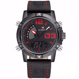 2017 NAVIFORCE Men's Sports Watch with Leather Strap